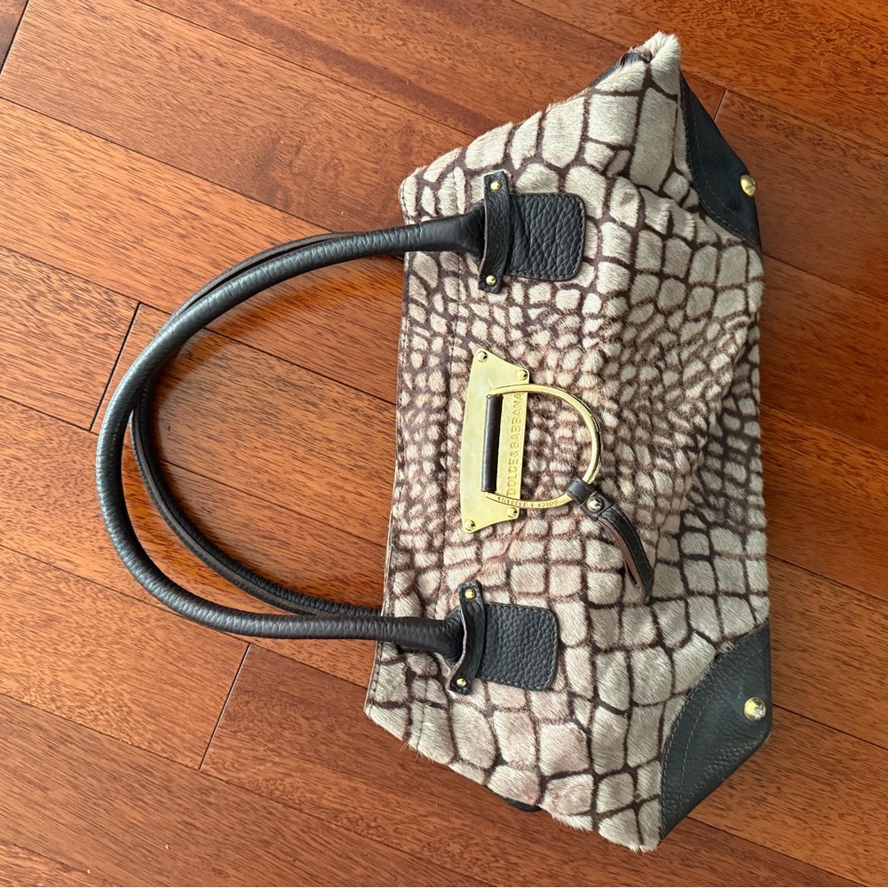 Dolce & Gabbana Animal Print Black and Brown Women's Bag